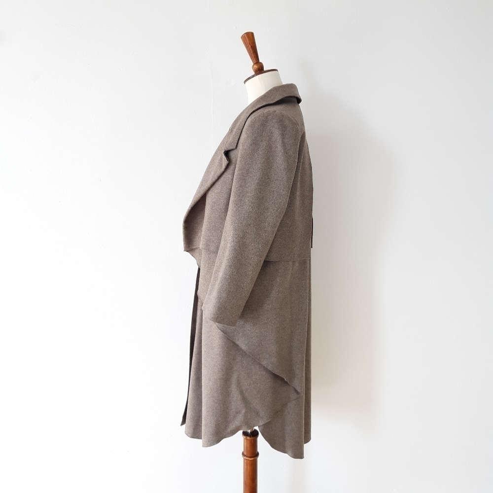 Proenza Schouler | Wool Cashmere Coat in Tan - Picture 3 of 9